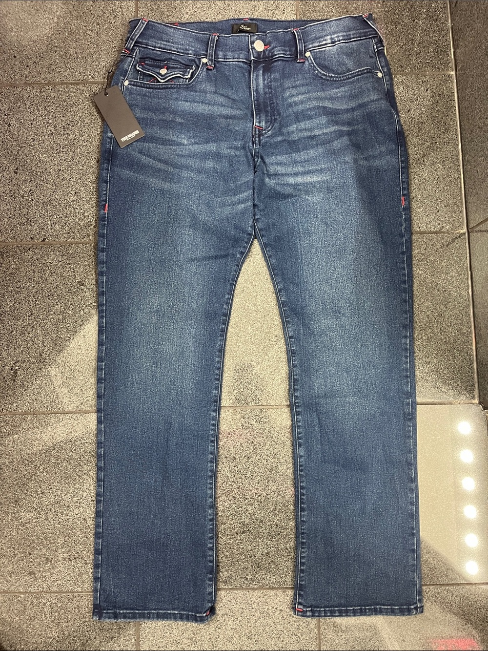 True Religion Men's Indigo Straight Jeans